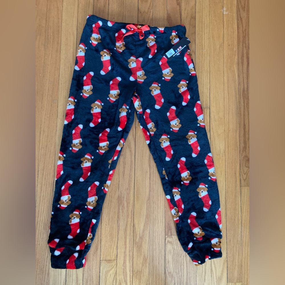 FASHION NOVA size Large Christmas gift plush pj pants